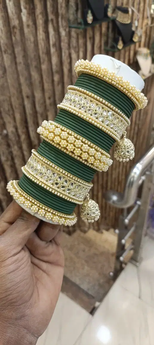 Metal Color Bridal Chuda Bangles 2 Wholesale Price In Surat
